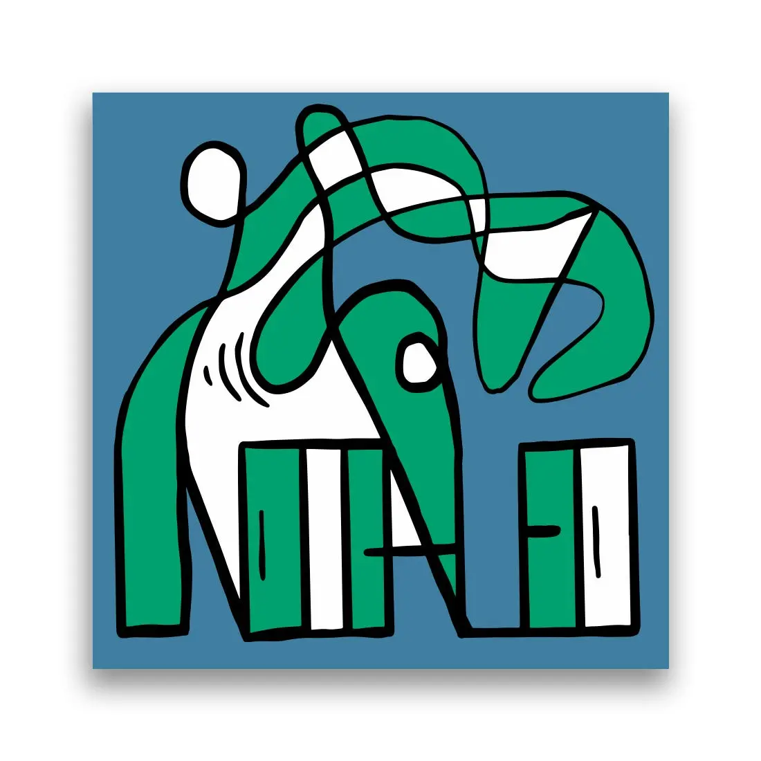 Undialed Abstract Sticker 1