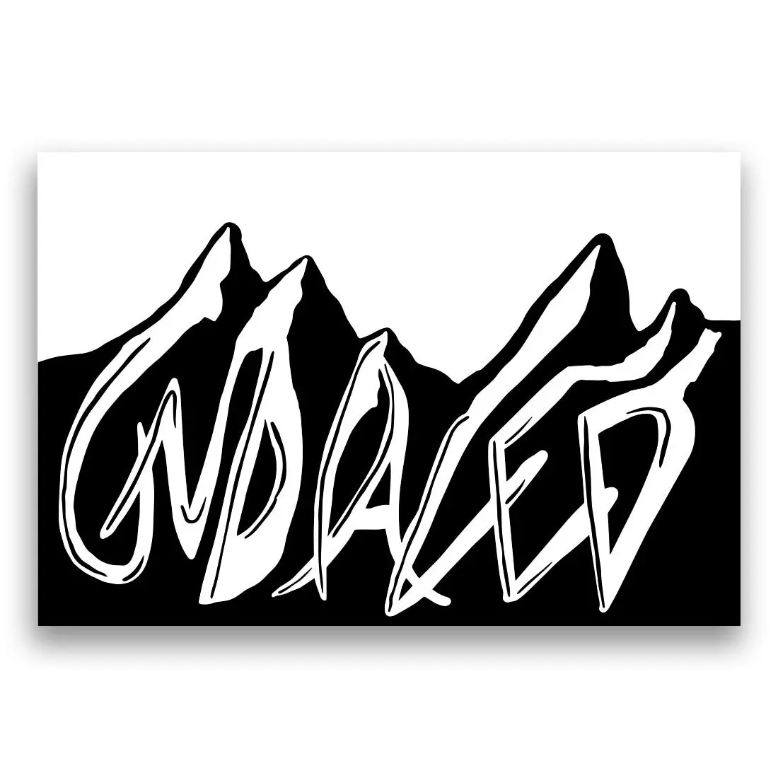 Undialed Mountain Sticker 1