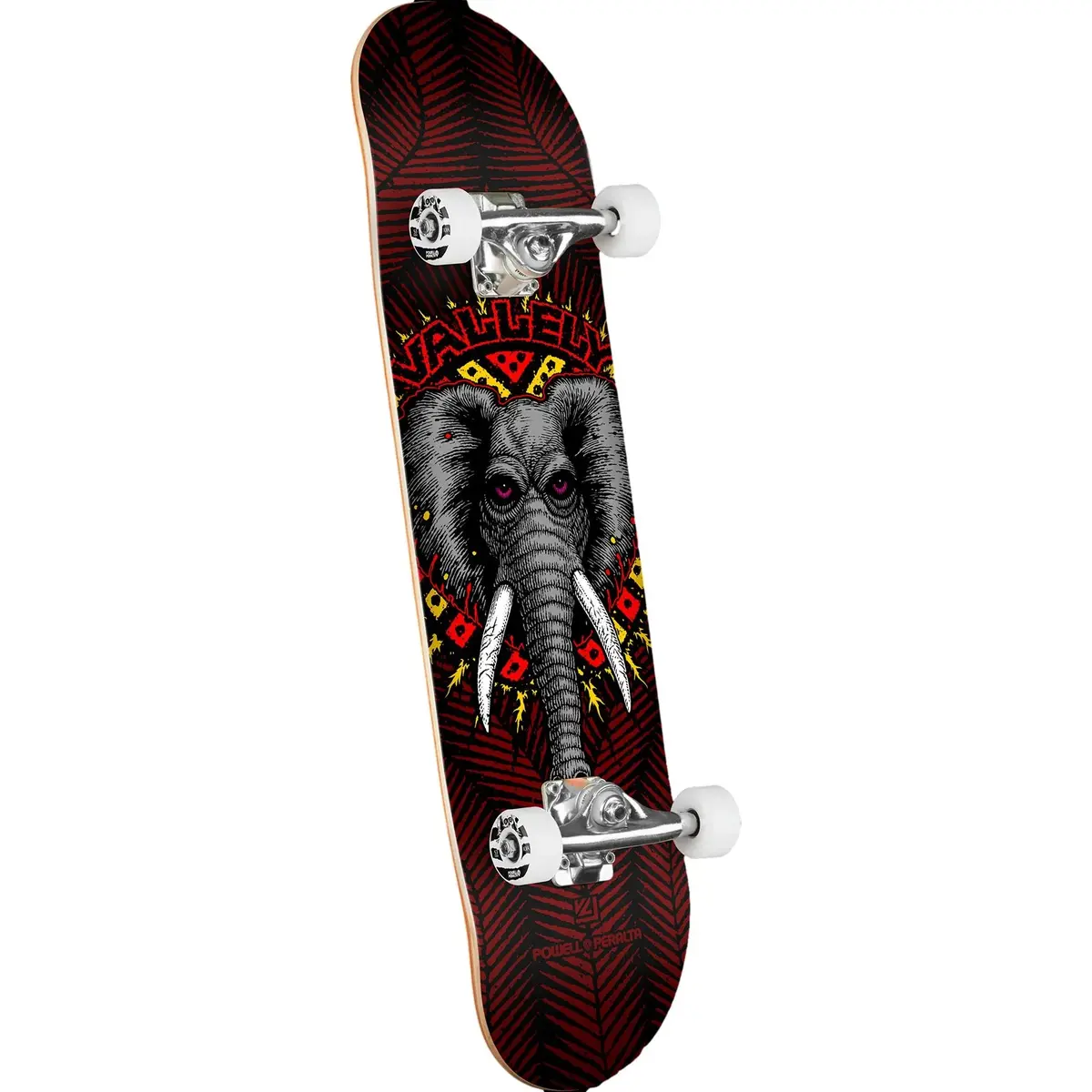 Powell Peralta Vallely Elephant Black/Burgundy 8.0" X 31.45" Complete Skateboard 1