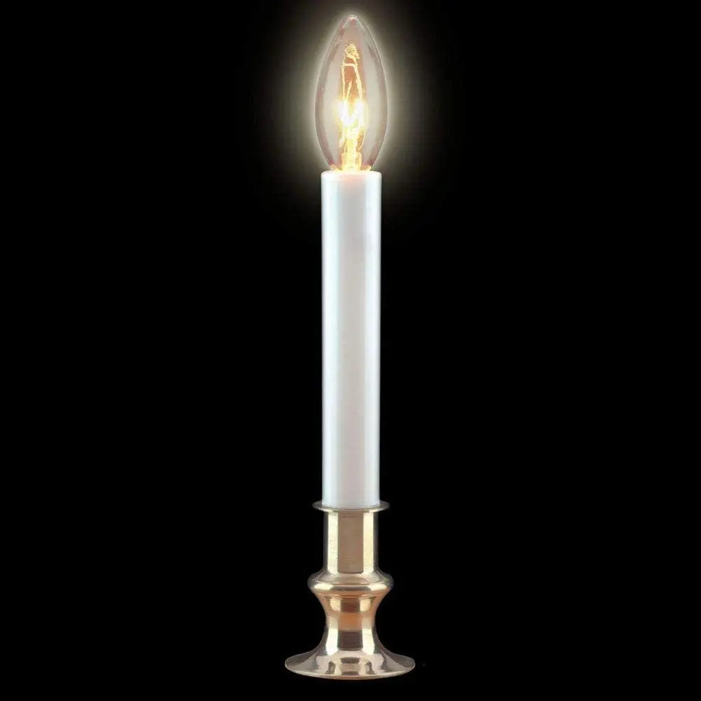 Holiday Wonderland 1528-88 9" Clear Electric Sensor Christmas Window Candles - Quantity Of 9 1
