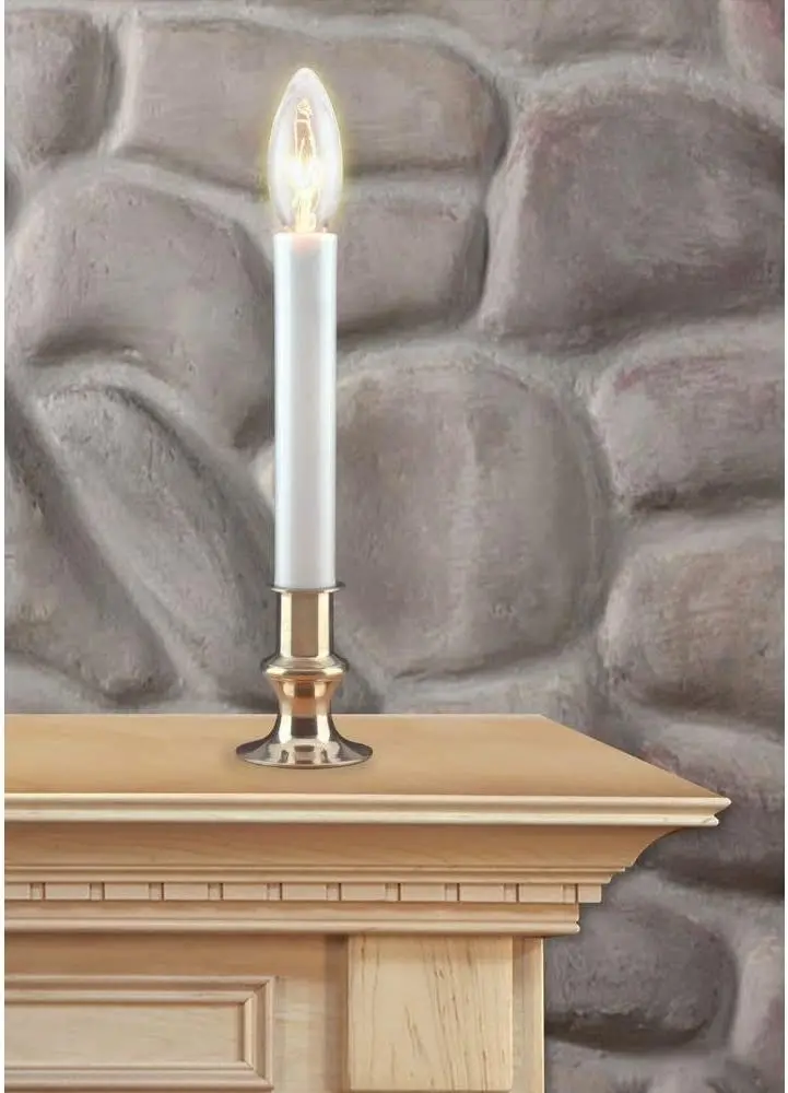 Holiday Wonderland 1528-88 9" Clear Electric Sensor Christmas Window Candles - Quantity Of 20 1