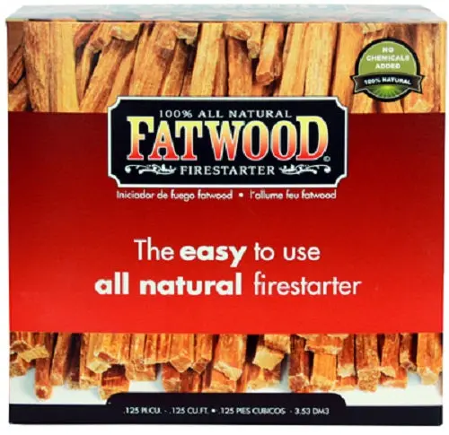 Wood Products 9987 5 Lb Box .125 Cubic Feet Of Fatwood Firestarter - Quantity Of 3 1