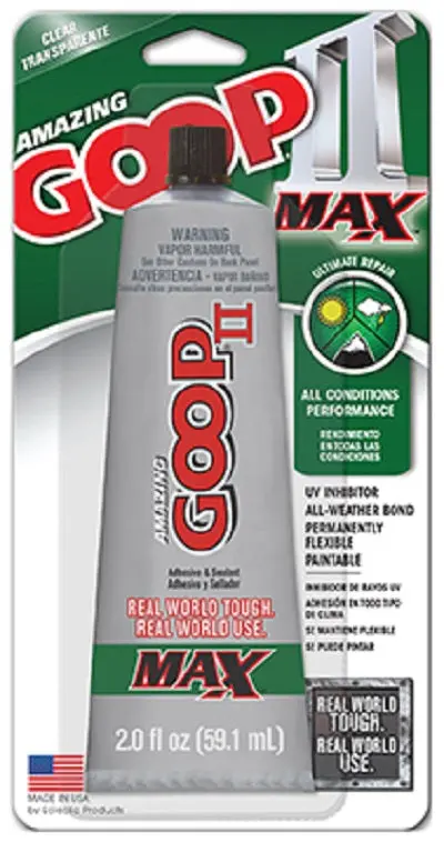 Goop 142100 2 Oz Tube Of Amazing Goop Ii Max Clear Ultimate Repair Glue - Quantity Of 2 1