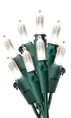 Holiday Wonderland 40840-88A 100 Count Mini Led Warm White Christmas Light Set - Quantity Of 8 1