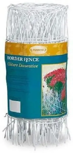 Panacea 89307 14" H X 20' L White Arch Top Garden Border Fence / Fencing - Quantity Of 5 1