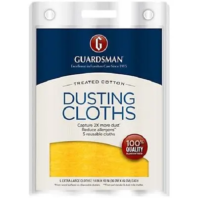 Guardsman 462700 5 Pack Ultimate Reusable Lint Free Dusting Cloths - Quantity Of 4 1