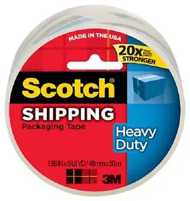3M Scotch 3850 1.88" X 54.6 Yd Clear Packing / Packaging / Shipping Tape - Quantity Of 24 1