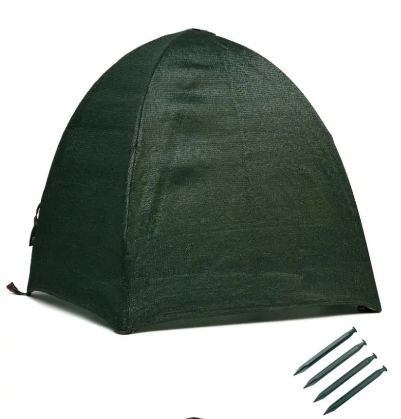 Nuvue 20253 36" X 36" X 40" Green Frost Proof Winter Shrub Protector Cover - Quantity Of 8 2