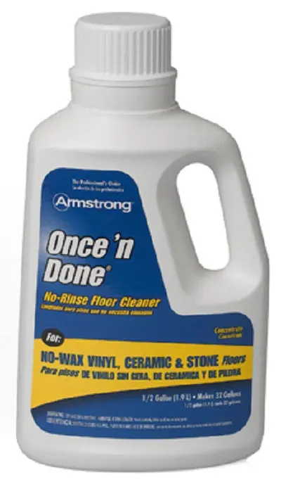 Armstrong 330408 1 Gallon Of Once N Done Concentrated Floor Cleaner - Quantity Of 3 1