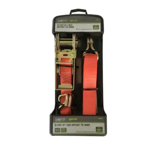 Boxer Mm19 16 'X 1" Hd 1000 Lb Ratchet Tie Down Strap - Quantity Of 1 1