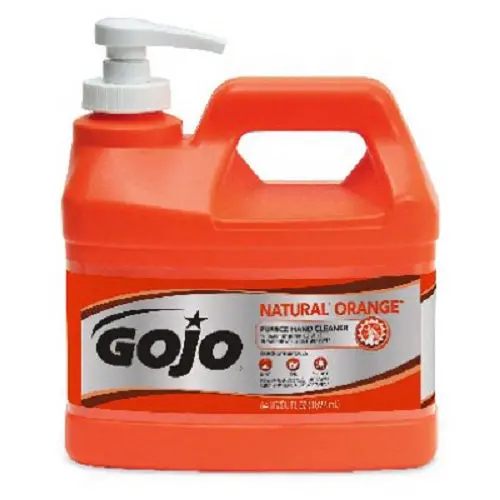 Gojo 0958-04 1/2 Gallon Pump Orange Pumice Hand Cleaner - Quantity Of 2 1