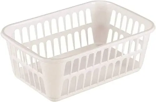 Sterilite 16088048 Medium White Plastic Storage Baskets 11-1/4" X 8" X 4-1/4" - Quantity Of 12 1