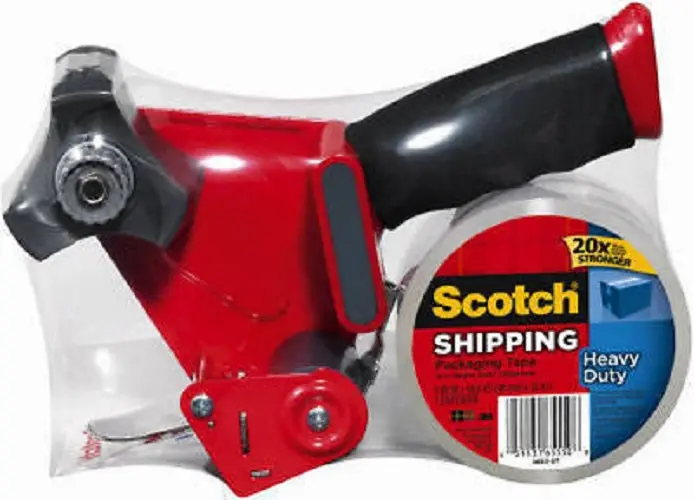 3M Scotch 3850-St-Dc Super Packaging Tape With Dispenser - Quantity Of 12 1