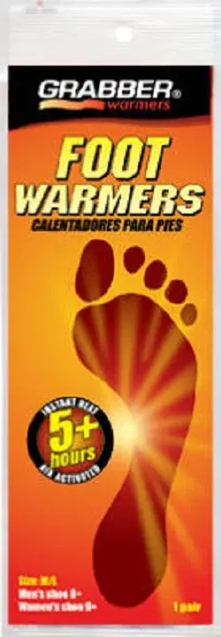 Grabber Warmers Fwmles 2 Pack Unisex Medium / Large Foot Warmer Insoles - Quantity Of 24 1