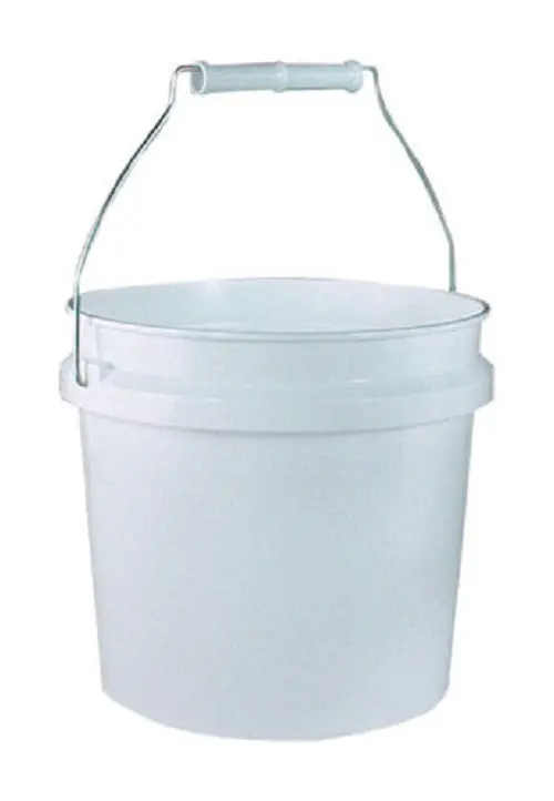 Leaktite 001G01wh024 White 1 Gallon Plastic Pail / Bucket With Handle - Quantity Of 3 1
