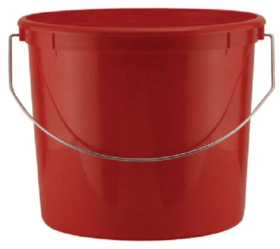 Leaktite 005Q55rd024 5 Quart Red Heavy Duty Plastic Paint Pail - Quantity Of 6 1