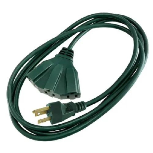 Master Electrician 04314Me 8' Green 16/3 Sjtw 3 Outlet Triple Tap Outdoor Extension Cords - Quantity Of 16 1