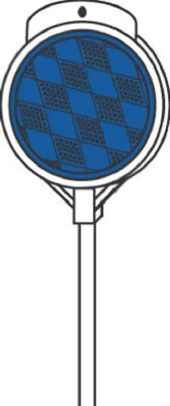 Hillman 840072 48" Blue Driveway Marker Reflectors - Quantity Of 24 1