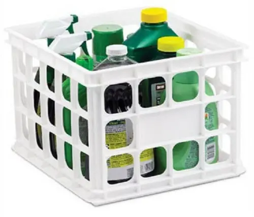 Sterilite 16928006 White Plastic 15-1/4"L X 13-3/4"W X 10-1/2"H Storage Crates - Quantity Of 6 1