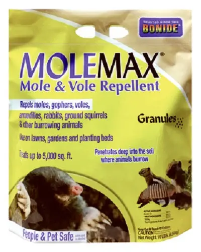 Bonide 692150 10 Lb Bag Of Molemax Mole & Vole Repellent Granules - Quantity Of 3 1