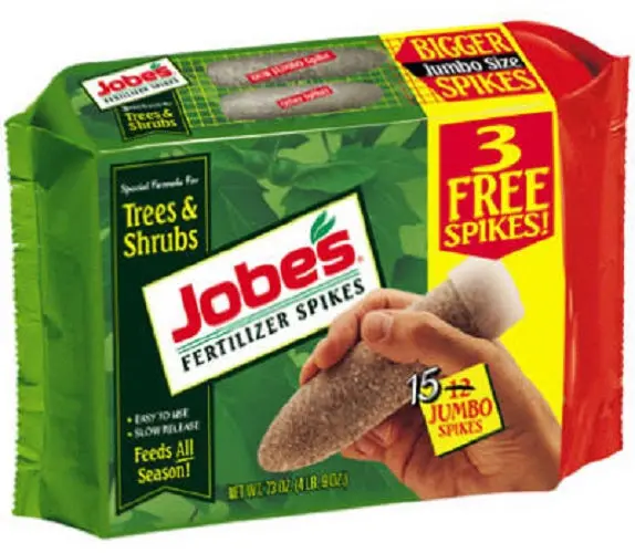 Jobe's 01610 15 Pack Of All Season Tree & Shrub 16-4-4 Jumbo Fertilizer Food Spikes - Quantity Of 5 1