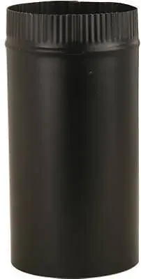 Imperial Mfg Bm0220 6" X 48" 24 Gauge Black Metal Stove / Chimney Pipe - Quantity Of 10 1