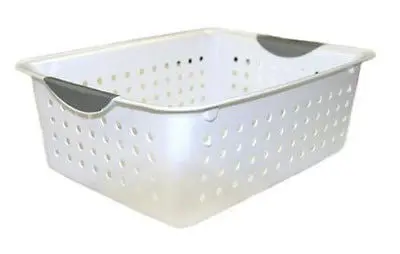 Sterilite 16228012 Small, White, Ultra Storage / Organization Baskets - Quantity Of 48 1